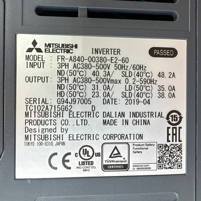 NEW Mitsubishi FR-A840-00380-E2-60
