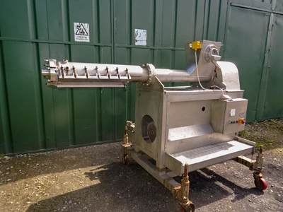 BCH JKTD Horizontal Auger Screw Extruder 120 mm dia x 2000 mm long