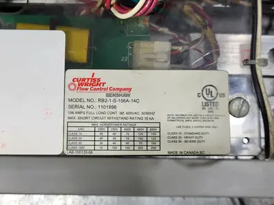 Used BENSHAW RB2-1-S-150-600-S-12-CB-OP Switchgears British Columbia CA | Lenmark #1427007