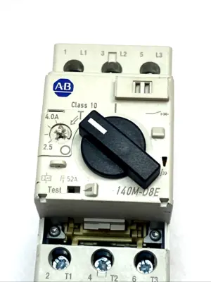 USED ALLEN-BRADLEY MOTOR PROTECTION BREAKER 2.5-4A 3-POLE SER C