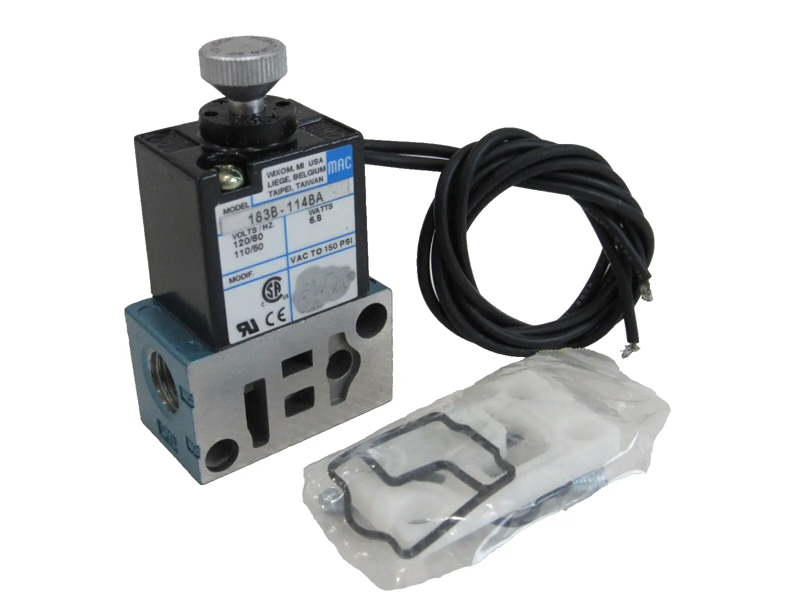 NEW MAC VALVES 183B-114BA SOLENOID VALVE 183B114BA