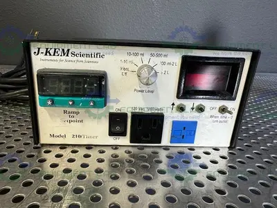 USED J-KEM SCIENTIFIC 210 TIMER TEMPERATURE CONTROLLER 120 VAC, 1200 WATTS