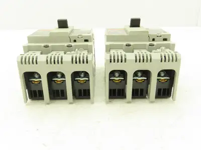 Fuji BW50RAGU3P015 3-Pole Auto Circuit Breaker 15A 500V 3Ph Molded Case Lot of 2