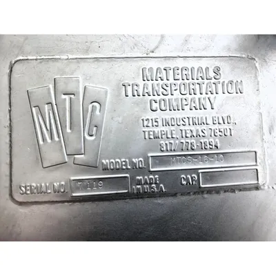USED MATERIALS TRANSPORTATION COMPANY MTCS-16-10