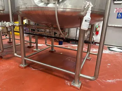 2022 JBT A&B Process Systems Stainless Steel Jacketed Tank with Mixer — MAWP 14.9 PSI @ 200°F — S/N 2106760303A
