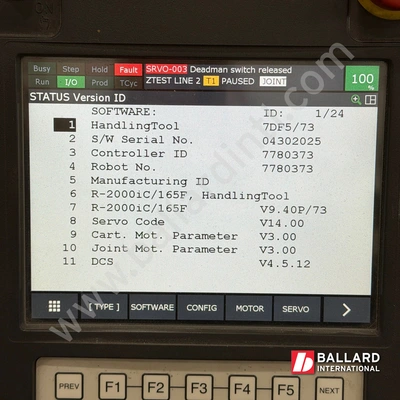FANUC R-2000iC/165F Robot System w/ R30iB Plus Controller