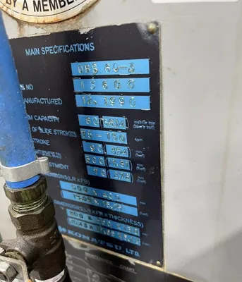 KOMATSU OBS-60-3 Gap Frame (OBS) Presses | Mohawk Machinery (6)
