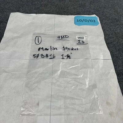 Used Martin 50BS16 1-1/2 Misc Industrial Equipment California US | Davliegogo LLC #1727855