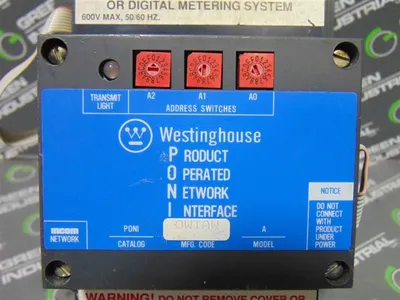 Westinghouse IQ Data Plus II 2D78522 Digital Meter w/ Power Supply & PONI Used