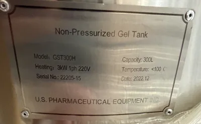 2022 US PHARMACEUTICAL EQUIPMENT GST300H TANKS / KETTLES | EcReCon Inc (4)