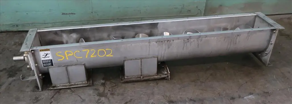 SPC7202  Conveyor screw conveyor Stainless Steel, 9" dia x 72"l