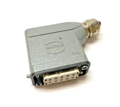 Used HARTING HAN A HOOD LC 2 PEGS M20 W/ INSERT HAN 10A-BU-S Inserts (Misc) | Maverick Industrial Sales #1105321