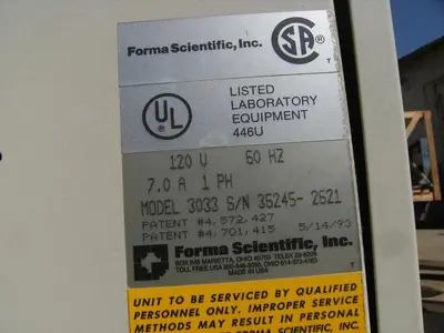 USED FORMA SCIENTIFIC 3033