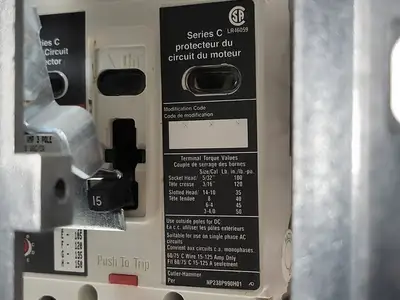 5 hp, 600V, 15A, 3-Ph FVNR Starter Size 1 Bucket for Freedom 2100 MCC Frame