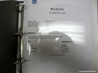Used NAUTA MIXER M18955 Nauta Mixers Illinois US | Aaron Equipment #85786