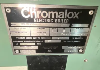 Used Chromalox CES-012AS010-483 Misc Industrial Equipment Minnesota US | ISP Equipment Group #1318763