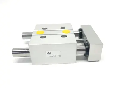 SAH125X1-J4-M, SAH1 25 X 1 -J4-M | PHD SAH125X1-J4-M Compact Pneumatic Thruster Slide 25mm Bore 1" Stroke/Travel - Used
