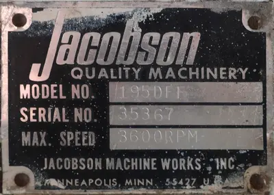 USED JACOBSON 195DFF