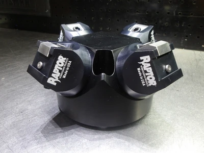 Raptor 3.8" (.75") 4 Work Piece Aluminum Dovetail Fixture RWP-003-4X (LOC2237)