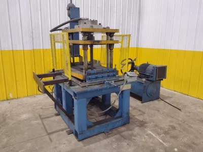 4 POST HYDRAULIC PRESS & 15 HP POWER UNIT: YOBRO #25266