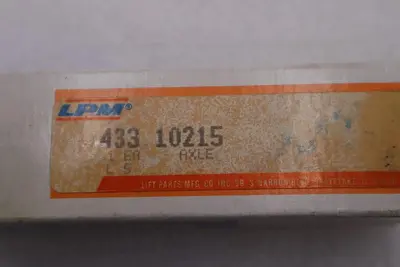 NEW OPEN BOX LPM 433 10215 Axle 43310215 STOCK K-2833