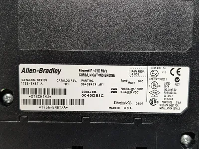 Allen Bradley 1756-ENBT/A ControlLogix Communications Bridge F/W 4.003 Used