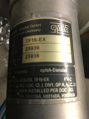 Optek 4" 150# Optical Flowmeter model TF16-EX