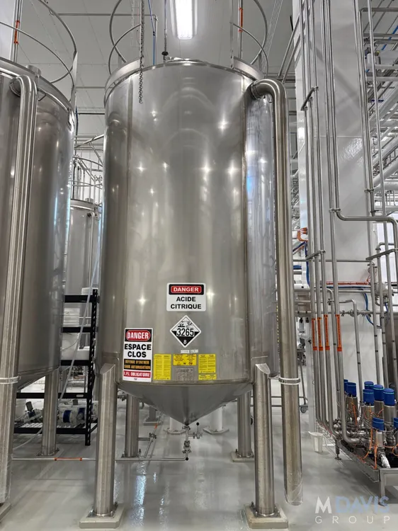Used 2021 INDUSTRIES D'ACIER INOXYDABLE ITEE 2,600 GALLON Stainless Steel Tanks CA | Perry Equipment #924006