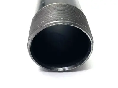 N/A | Black Steel Pipe Nipple 1-1/2" x 4-1/2" - New – Open box