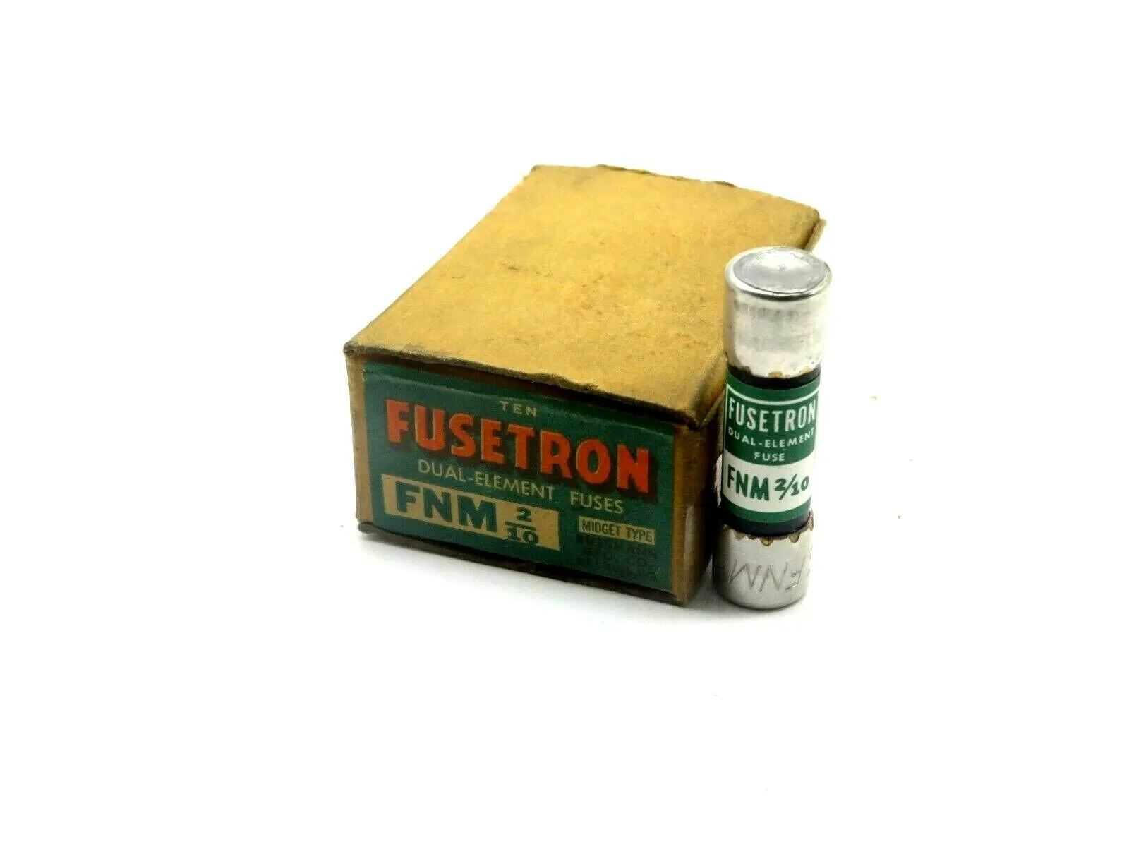 10 NEW FUSETRON FNM 2/10 DUAL ELEMENT FUSES FNM210