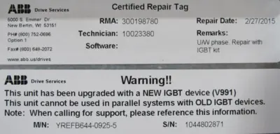 REFURBISHED ABB ACS600 DRIVE ACN6440925500003300902