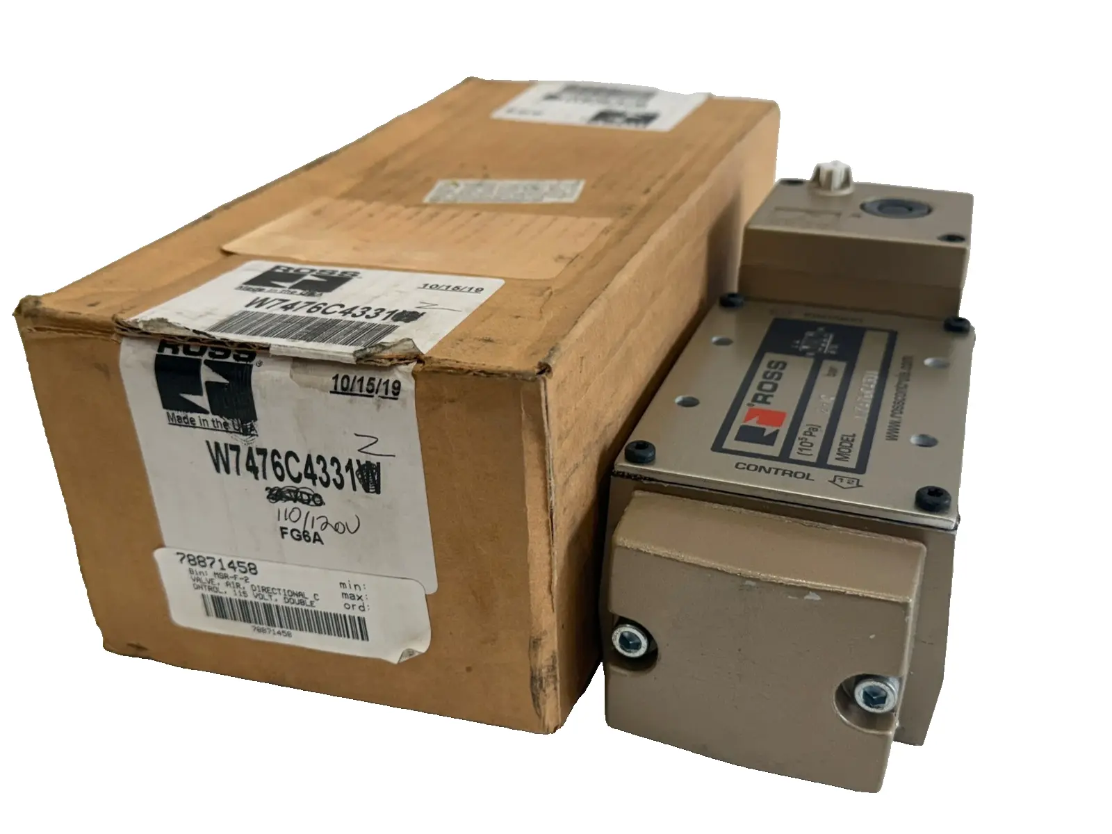 NEW ROSS CONTROLS W7476C4331Z DIRECTIONAL VALVE 110/20V