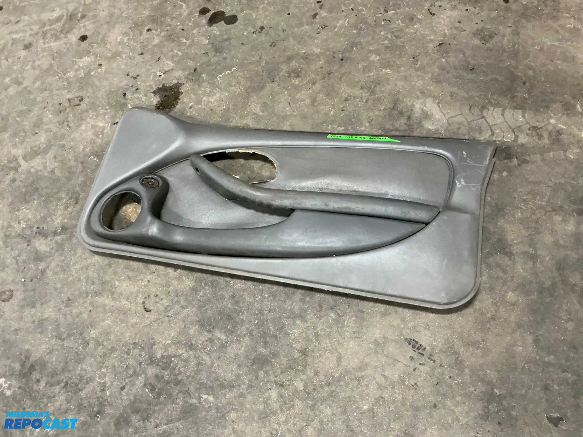 1999 firebird door panel with leather inserts approx.  46” x 22”
