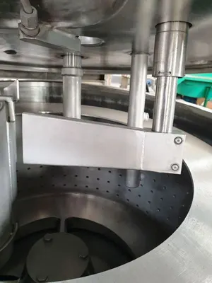 GFT V 63-U perforate basket centrifuge, Hastelloy C22.