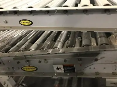 24 INCH WIDE x 6 FT LONG HYTROL POWER ROLLER CONVEYOR