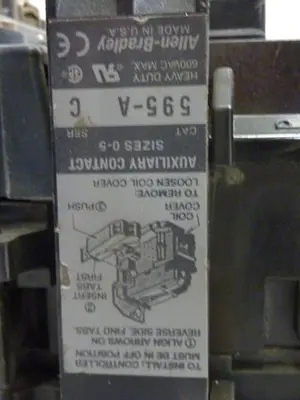 USED ALLEN BRADLEY 509-BOD SER B W38