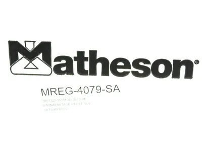 NEW MATHESON MREG-4079-SA GW/INTERSTAGE RELIEF VALVE 3810 SERIES MREG4079SA