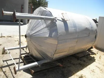 Tank, 1,500 Gallon, S/st, 5' X 8', DT/CB, Baffles, #S741830