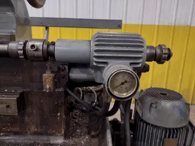 15" X 32" MANNAIONI MAN-AU-CYCLE THREADING LATHE, 4" HOLE: STOCK #16992