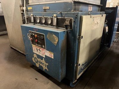 (1) Quincy, model QMA75ATA31G, air compressor, S/N 74578, with push button start and stop controls, ...
