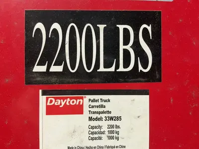 Used DAYTON 33W285 Material Handling (misc) Ohio US | HGR 24 #1304005