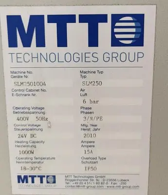 USED 2010 MTT SLM250