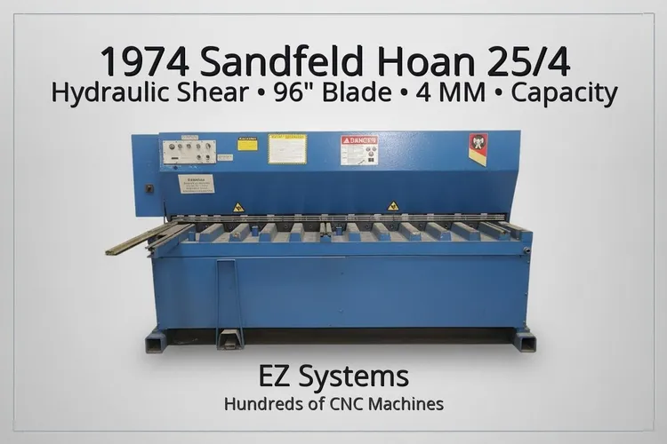 Used 1974 Sandfeld Hoan 25/4 Sheet Metal Shears Washington US | [EZ] EZ Systems #1281241