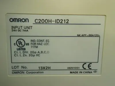 Used OMRON C200HID212 Input / Output Modules | HGR 24 #733403