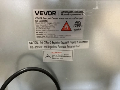 Used VEVOR HZB-30F Ice Machines Michigan US | Miedema Asset Management Group #1322334