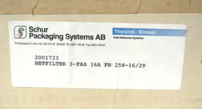 NEW SCHAFFNER FN258-16-29 LINE FILTER FN2581629