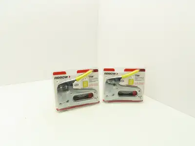 Arrow T59P Staple Gun for Wire/Cable Fasteners Data/Video/Communication Lot of 2