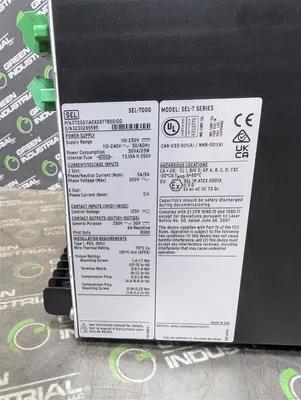 Schweitzer SEL-700G Generator Protection Relay 0700G11A0X0X77850100 New NIB