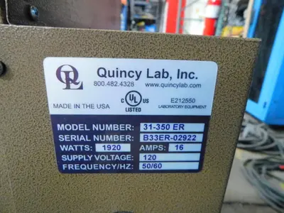 Used QUINCY LAB 31-350-ER Processing (misc) Texas US | Aucto #1307013