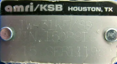 NEW AMRI/KSB IW-31KF/S9 BUTTERFLY VALVE 2" IW31KFS9